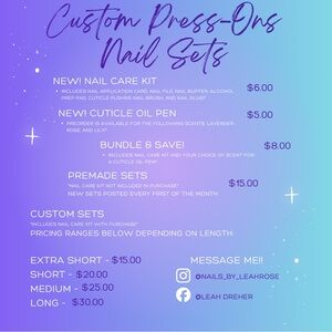 Custom/Premade Press-On Nail Sets